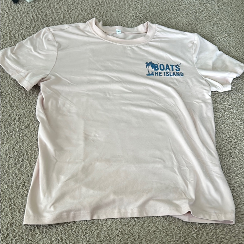 Boats The Island Light Pink T-Shirt